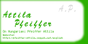 attila pfeiffer business card